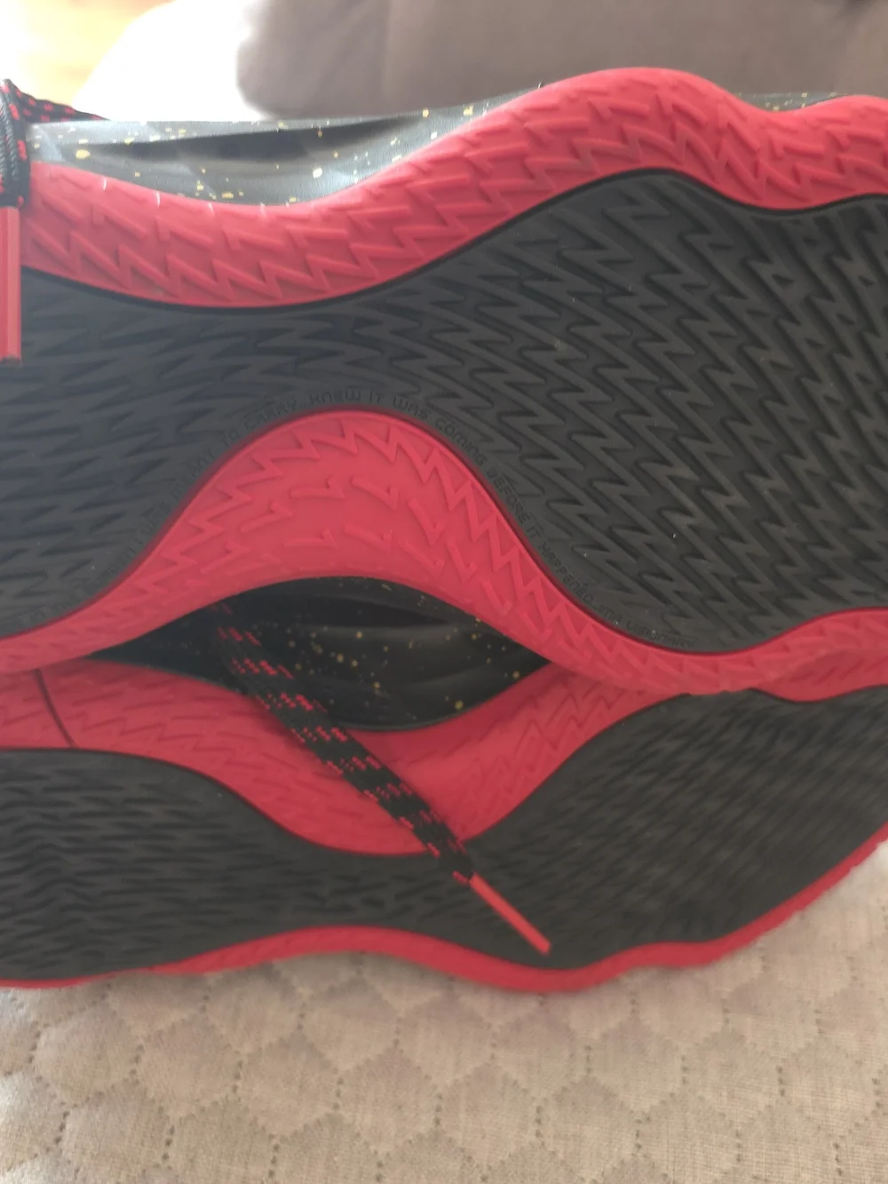 adidas Kids Red and Black Mesh Athletic Sneakers